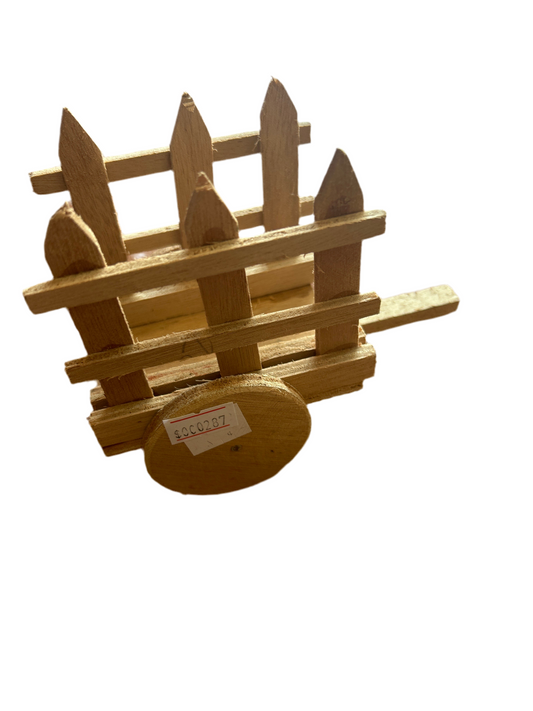Carreta  De Madera Y Muleta Suelta