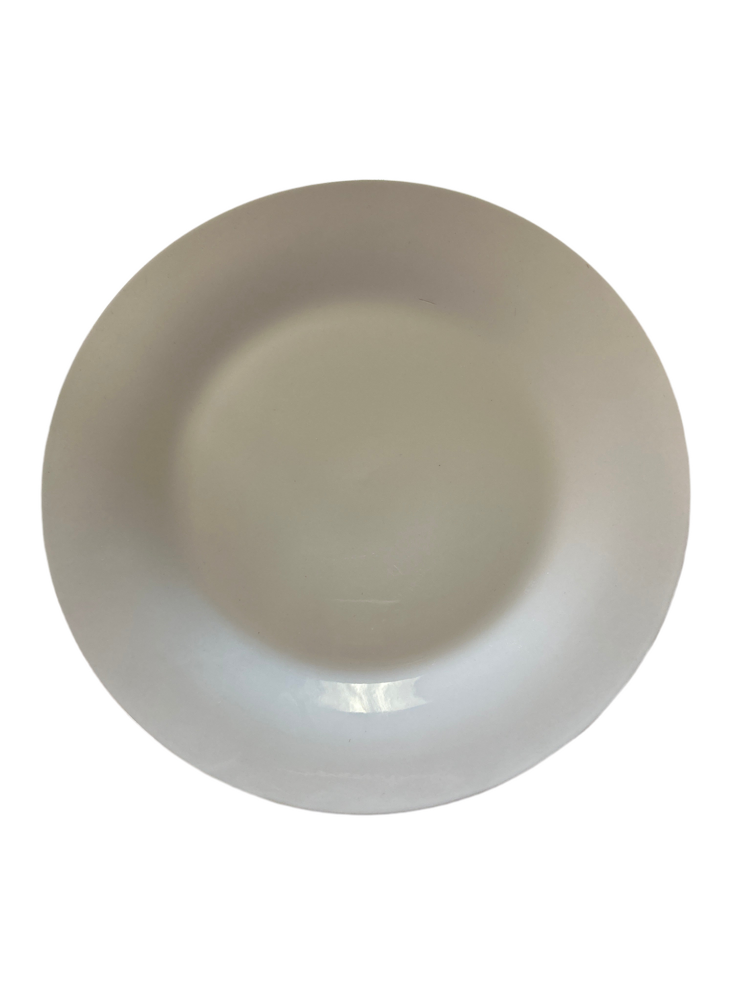 Plato Blanco Cristasl Y Rojo