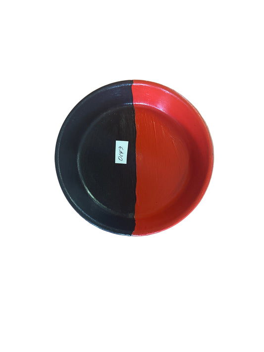 Plato De Barro Pintado chiquito 6"