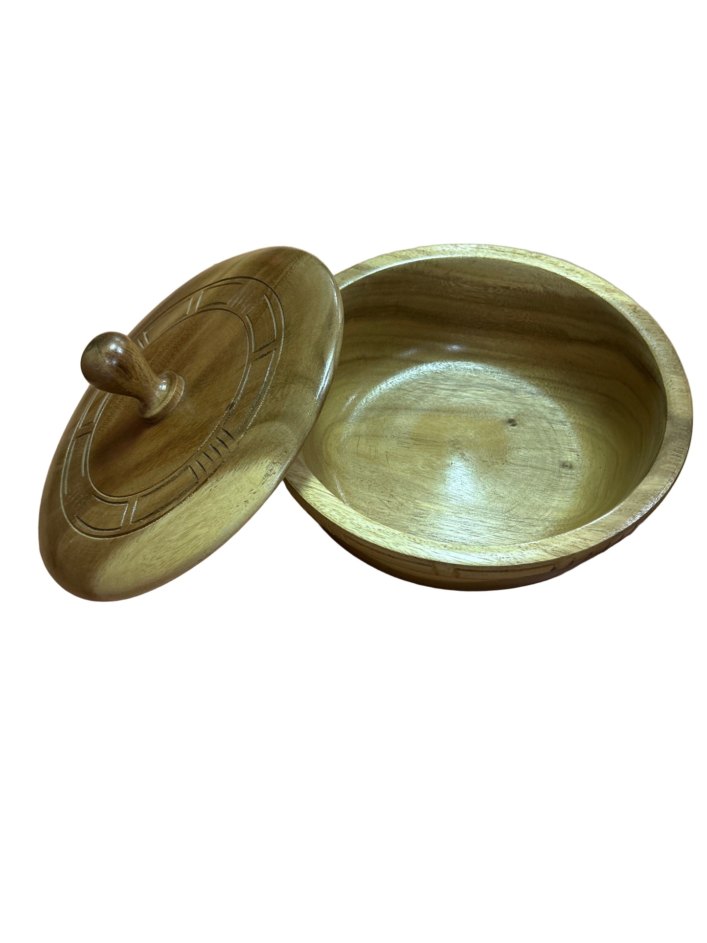 Batea De Chango Tallada Madera Clara